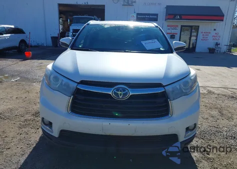 2015 Toyota Highlander Hybrid Limited Platinum V6 из США, поврежденный, VIN 5TDDCRFH9FS007867